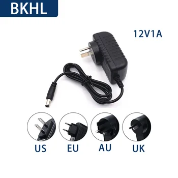 (1pcs/veliko)12V1A za izmenični tok EU/ZDA/AU/UK plug AC100V-240V primeren za žarnice z LCD zaslona varnost spremljanje polnilnik
