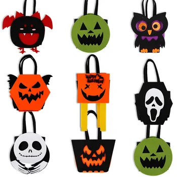 Halloween Dekoracijo Candy Bag Duha Festivala Vzdušje Dekoracijo Rekviziti Non, Tkane 3D Torbici Stranka Dobave