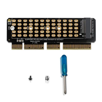 VROČE M2 Nvme vmesniško Kartico M2 SSD NVME, Da PCIE 4.0 X4 Riser Card Trdi Disk Adapter Podpira MKEY Adapter Za 1U Strežnik